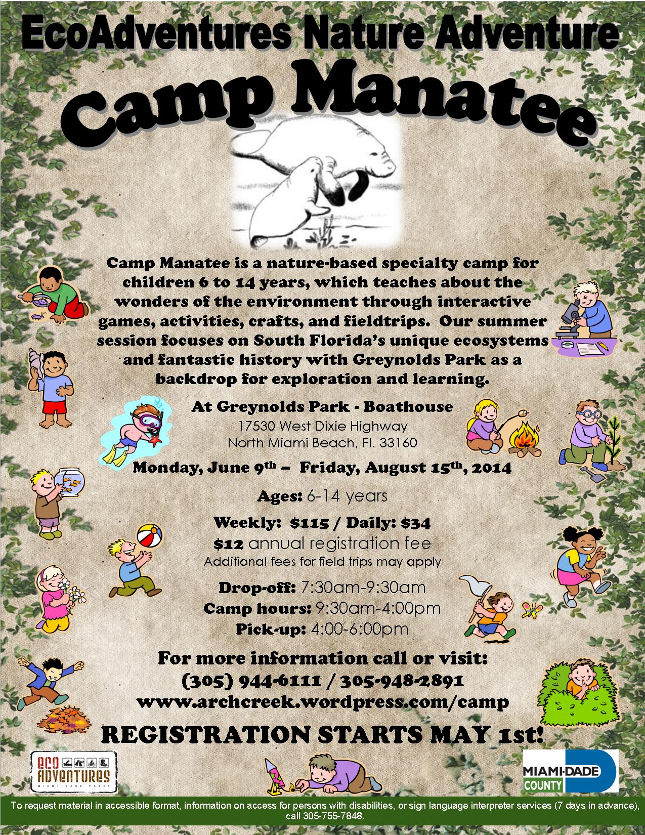 Camp Manatee Summer Camp 2014